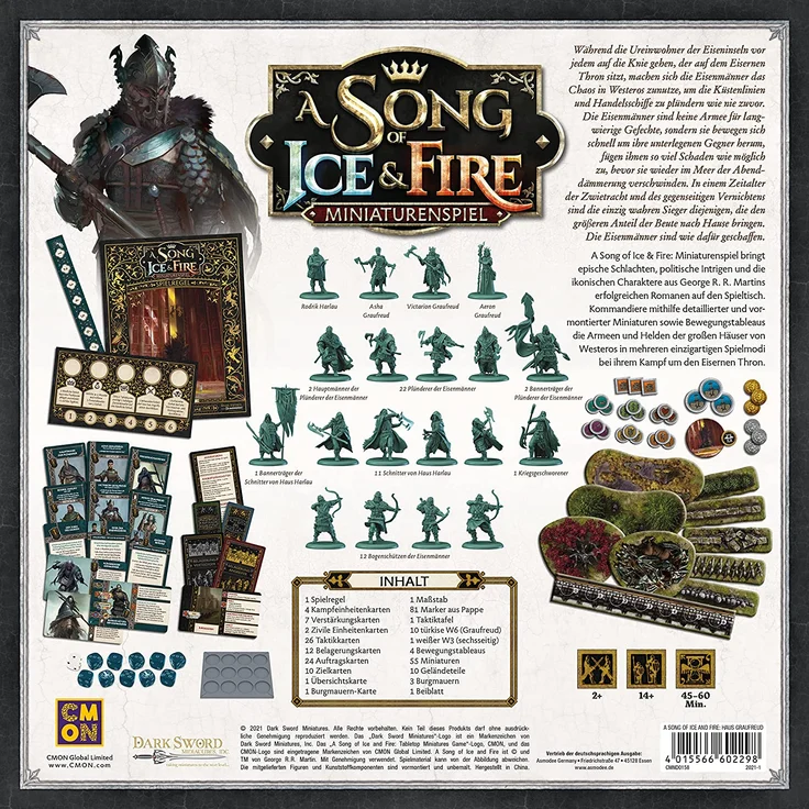 CMND0158 - Song of Ice & Fire: Graufreud (Starterset), für 2 Spieler, ab 14 Jahren – Bild 3
