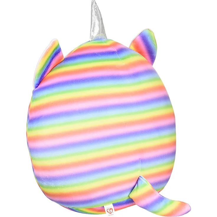 TY Squish-a-Boo's, Heather, Katze, ca 40cm, Regenbogen-gestreift – Bild 2