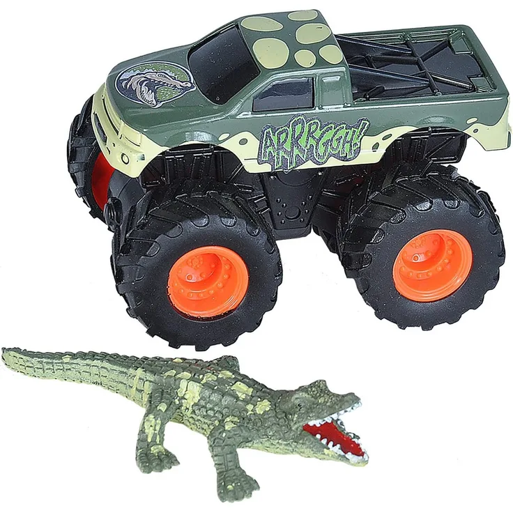 Wild Republic Spielset Truck und Krokodil Grün 2-teilig