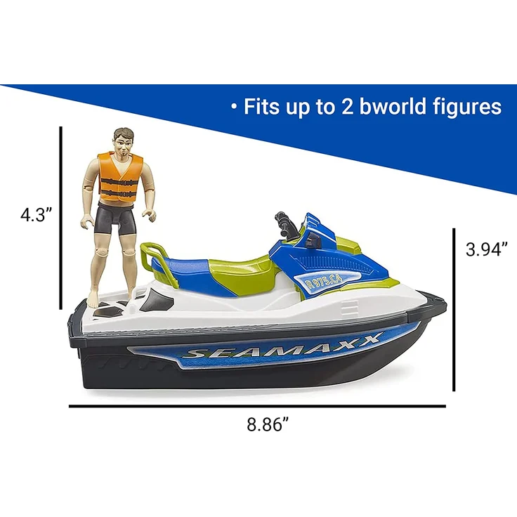 Bruder 63151 bworld Personal Water Craft mit Fahrer – Bild 6