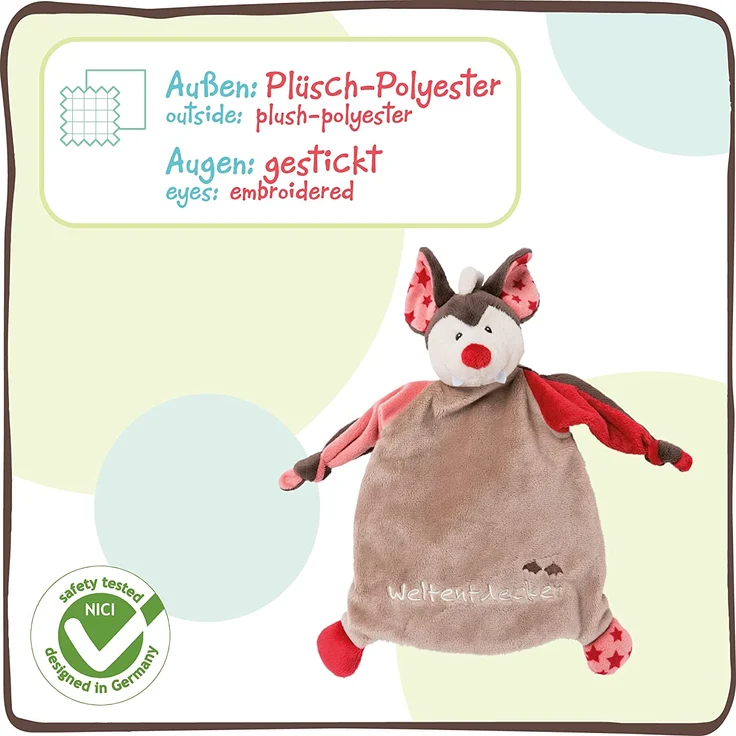 Schmusetuch Fledermaus Weltentdecker – Bild 4