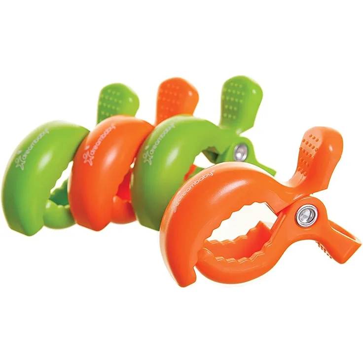 Clips for wÃ¯zka - 4pcs - 2 x green 2 x orange