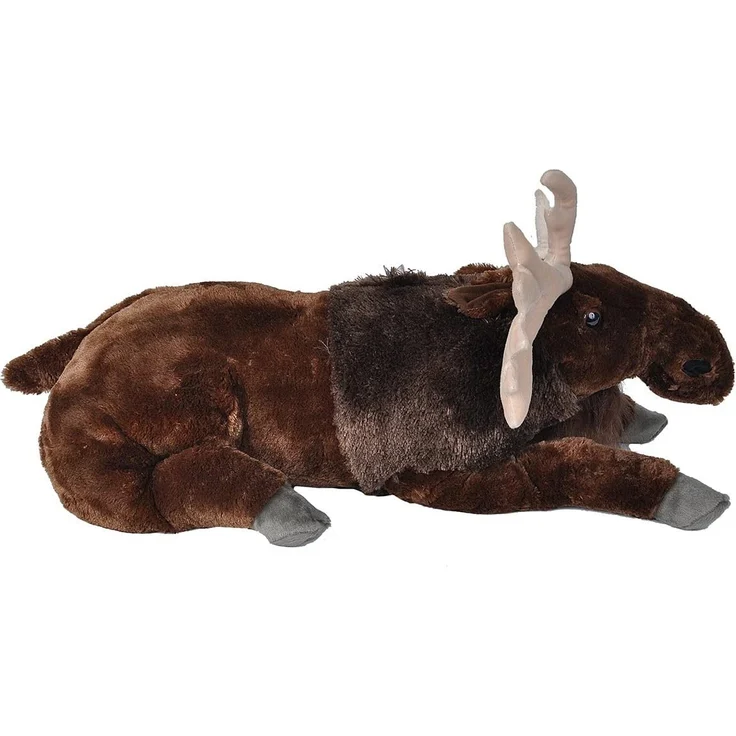 Wild Republic 19324 Jumbo Plüsch Elch, großes Kuscheltier, Plüschtier, Cuddlekins, 76 cm – Bild 3