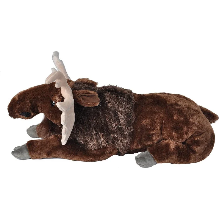 Wild Republic 19324 Jumbo Plüsch Elch, großes Kuscheltier, Plüschtier, Cuddlekins, 76 cm – Bild 4