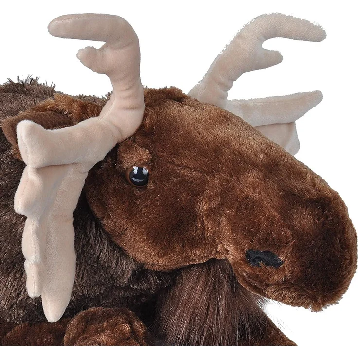 Wild Republic 19324 Jumbo Plüsch Elch, großes Kuscheltier, Plüschtier, Cuddlekins, 76 cm – Bild 2
