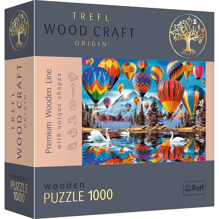 TREFL Wooden puzzle Colorful ballons 1000 pcs