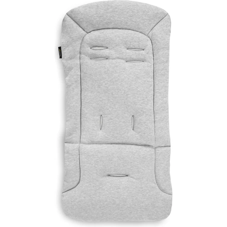 Hauck Universal Sitzauflage für Buggys, Kinderwagen, Fahrradanhänger, Baumwolle, Atmungsaktiv, Weich, Einfache Befestigung ,Sommer & Winter, Hellgrau – Bild 1