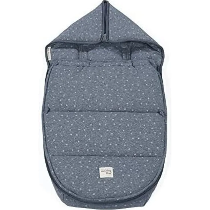 Walking Mum Fußsack für Autositze Dreamer Strick Blau