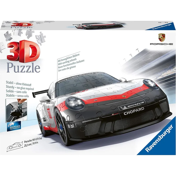 Ravensburger 3D Puzzle Porsche GT3 Cup 108 Teile – Bild 1