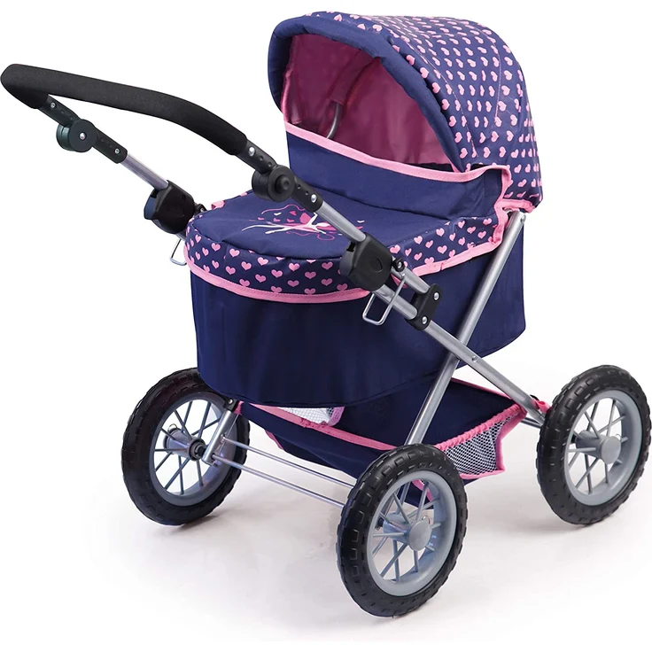 Bayer Design 13052AA 13052AA-Puppenwagen Trendy, höhenverstellbar, zusammenklappbar, Motiv: Fee, dunkelblau – Bild 4