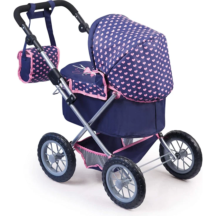 Bayer Design 13052AA 13052AA-Puppenwagen Trendy, höhenverstellbar, zusammenklappbar, Motiv: Fee, dunkelblau – Bild 2