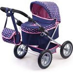 Bayer Design 13052AA 13052AA-Puppenwagen Trendy, höhenverstellbar, zusammenklappbar, Motiv: Fee, dunkelblau