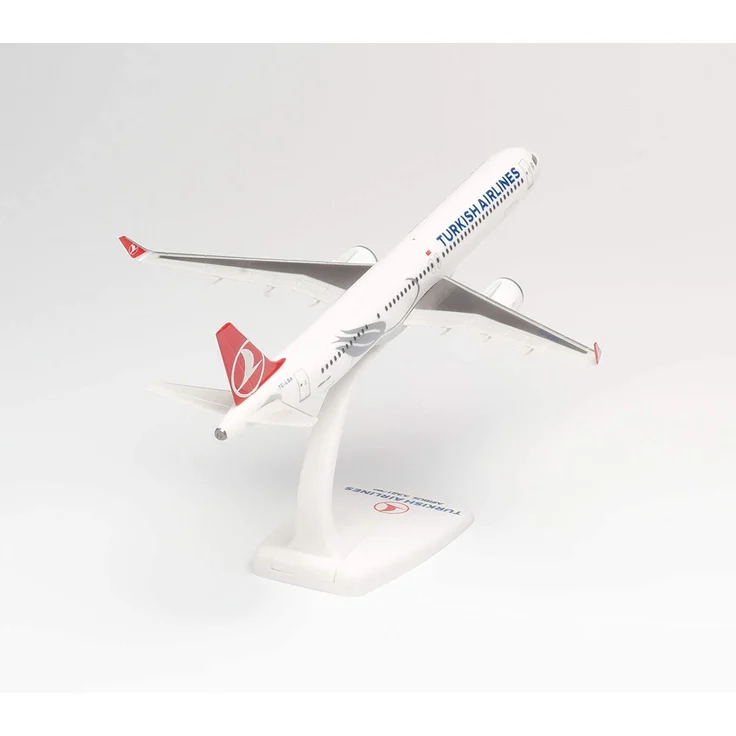 herpa 612210 – Airbus A321neo, Turkish Airlines, Wings, Modell Flugzeug mit Standfuß, Flieger, Modellbau, Miniaturmodelle, Sammlerstück, Kunststoff, Snap Fit - Maßstab 1:200 – Bild 5