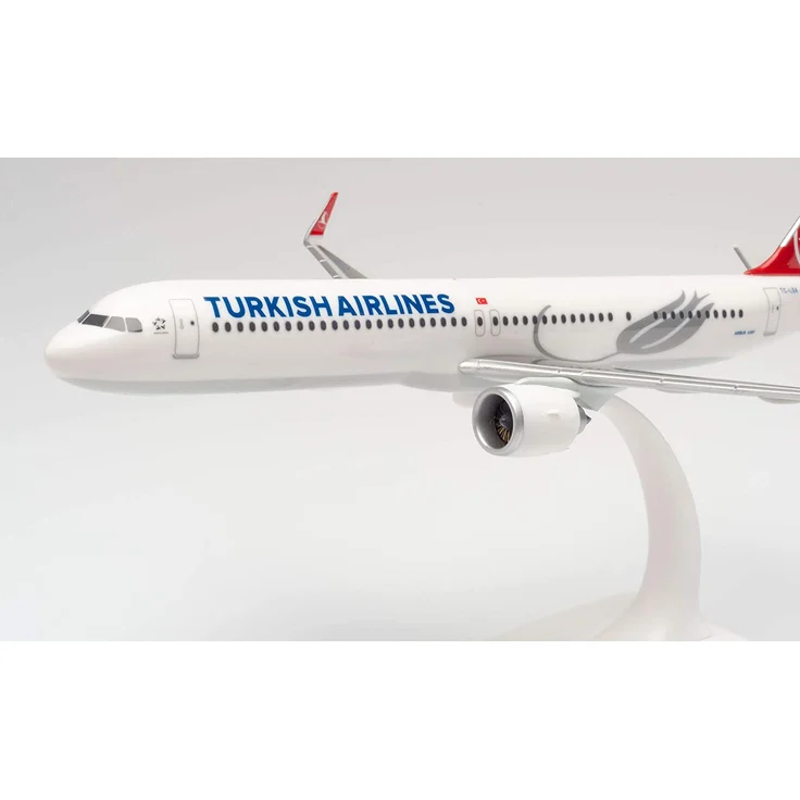 herpa 612210 – Airbus A321neo, Turkish Airlines, Wings, Modell Flugzeug mit Standfuß, Flieger, Modellbau, Miniaturmodelle, Sammlerstück, Kunststoff, Snap Fit - Maßstab 1:200 – Bild 4