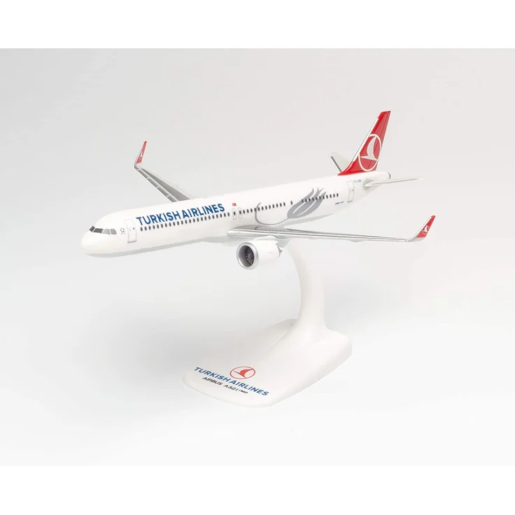 herpa 612210 – Airbus A321neo, Turkish Airlines, Wings, Modell Flugzeug mit Standfuß, Flieger, Modellbau, Miniaturmodelle, Sammlerstück, Kunststoff, Snap Fit - Maßstab 1:200 – Bild 2