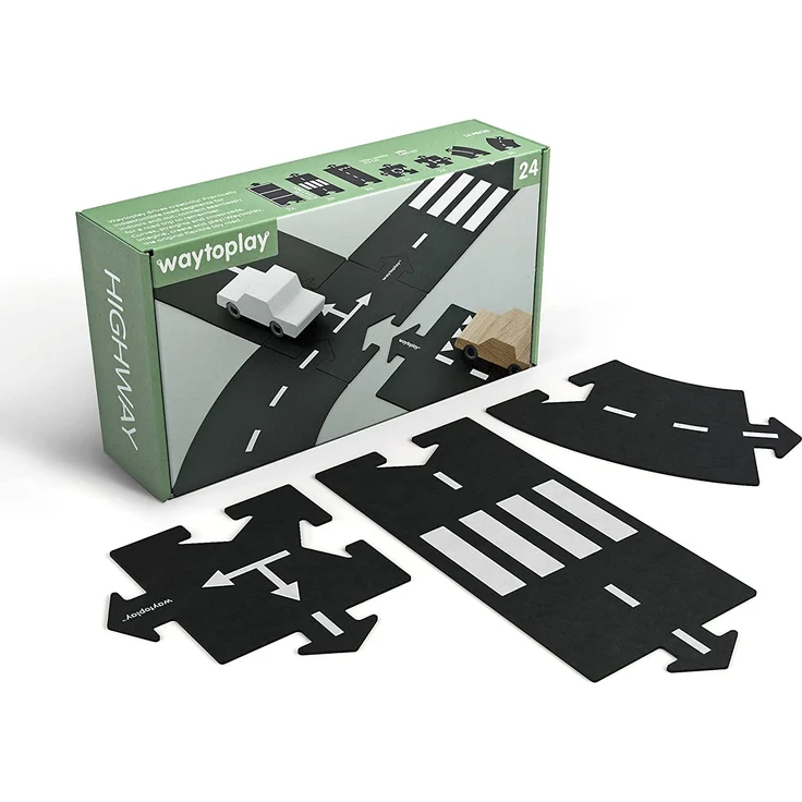 Highway | 24-teiliges Straßenset von Waytoplay Toys - Preisvergleich – Bild 18