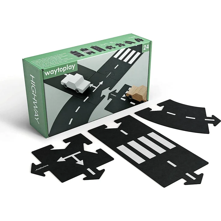 Highway | 24-teiliges Straßenset von Waytoplay Toys - Preisvergleich – Bild 15