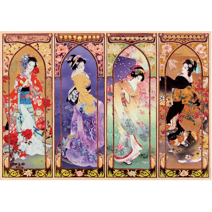 Educa 19055 Japanische Collage, 4000 Teile Puzzle für Erwachsene und Kinder ab 14 Jahren, Japan, Geisha - Preisvergleich – Bild 2