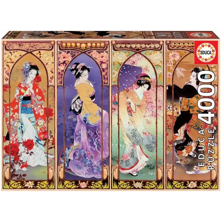 Educa 19055 Japanische Collage, 4000 Teile Puzzle für Erwachsene und Kinder ab 14 Jahren, Japan, Geisha - Preisvergleich
