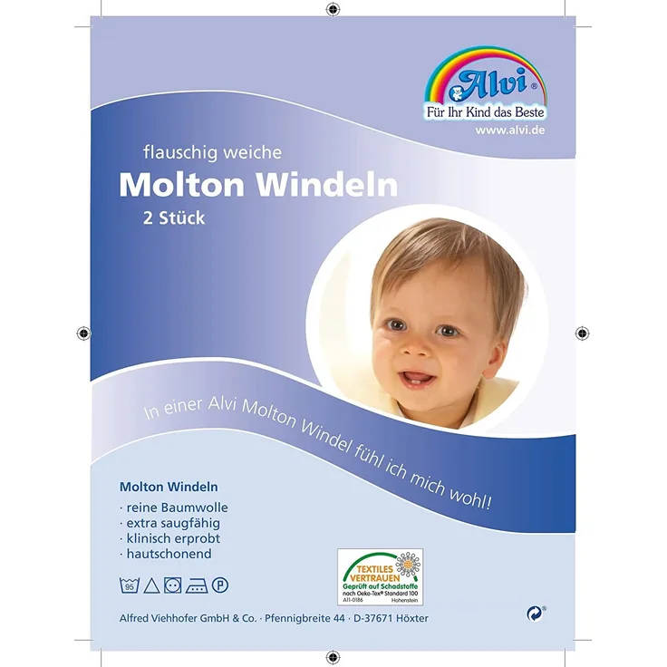 Alvi Molton-Windeln 40/40 3 Stück