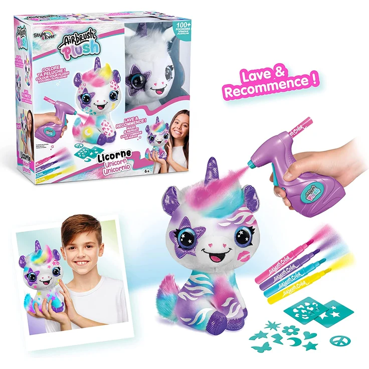 Canal Toys Style 4 Ever – Mein Einhorn aus Plüsch zum Selbstgestalten – Spray Art – OFG 228, Mehrfarbig – Bild 12