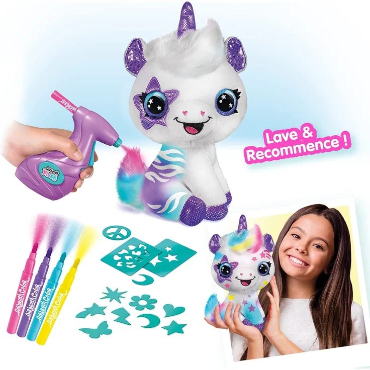 Canal Toys Style 4 Ever – Mein Einhorn aus Plüsch zum Selbstgestalten – Spray Art – OFG 228, Mehrfarbig – Bild 4