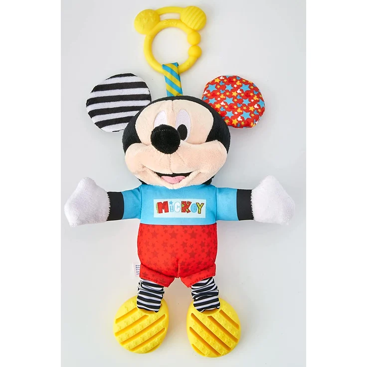 Clementoni 17165.1 Mouse and Friends Plüsch Mickey mit Beißring – Bild 4