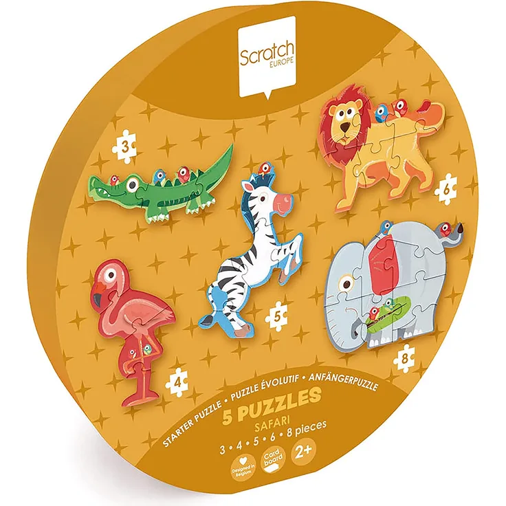 SCRATCH - Beginner Puzzle Safari 3/4/5/6/8 Teile