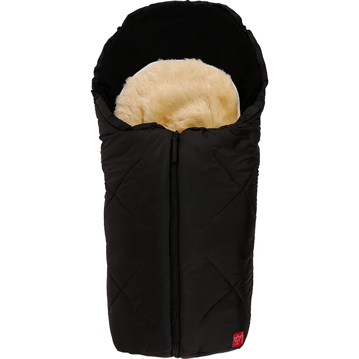 Kaiser 'Little Sheepy' Babyschalen-Fußsack schwarz, universell einsetzbar