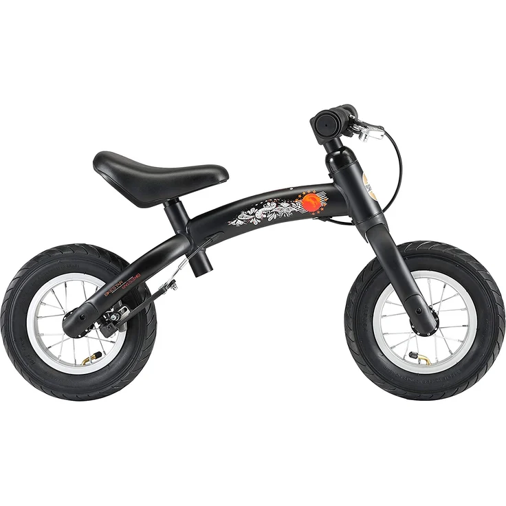 BIKESTAR '10 Zoll Sport Kinderlaufrad', ab 2 Jahren, höhenverstellbarer Sattel, drehbarer Rahmen, mit Bremse, Schwarz (matt) – Bild 4
