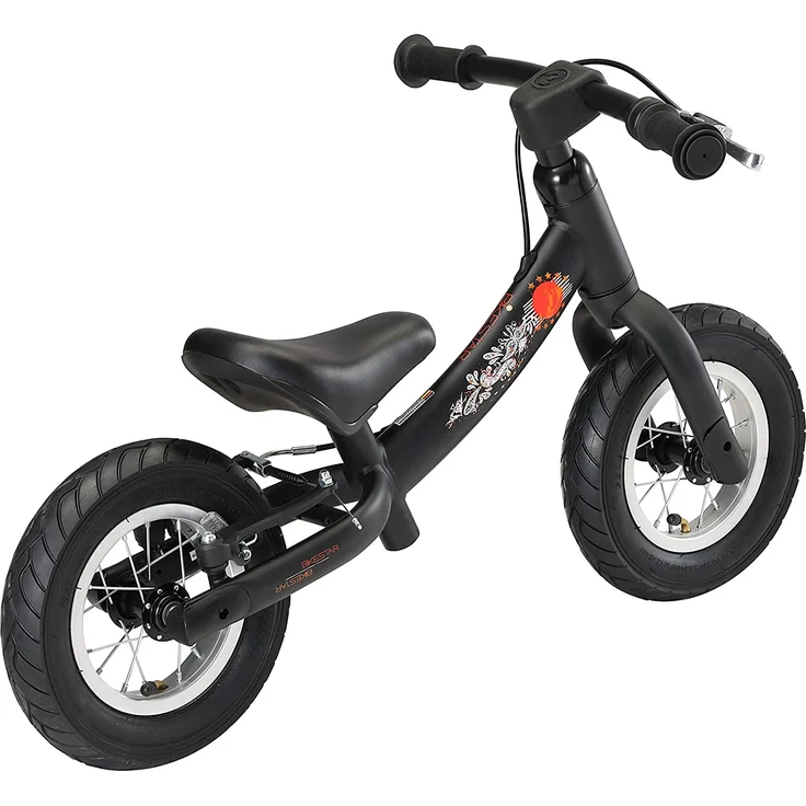 BIKESTAR '10 Zoll Sport Kinderlaufrad', ab 2 Jahren, höhenverstellbarer Sattel, drehbarer Rahmen, mit Bremse, Schwarz (matt) – Bild 7