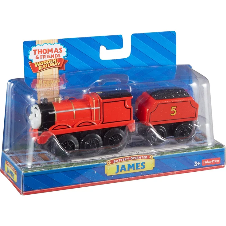 Mattel Fisher-Price Y4111 - Thomas und seine Freunde Lokomotive James, batteriebetrieben – Bild 3