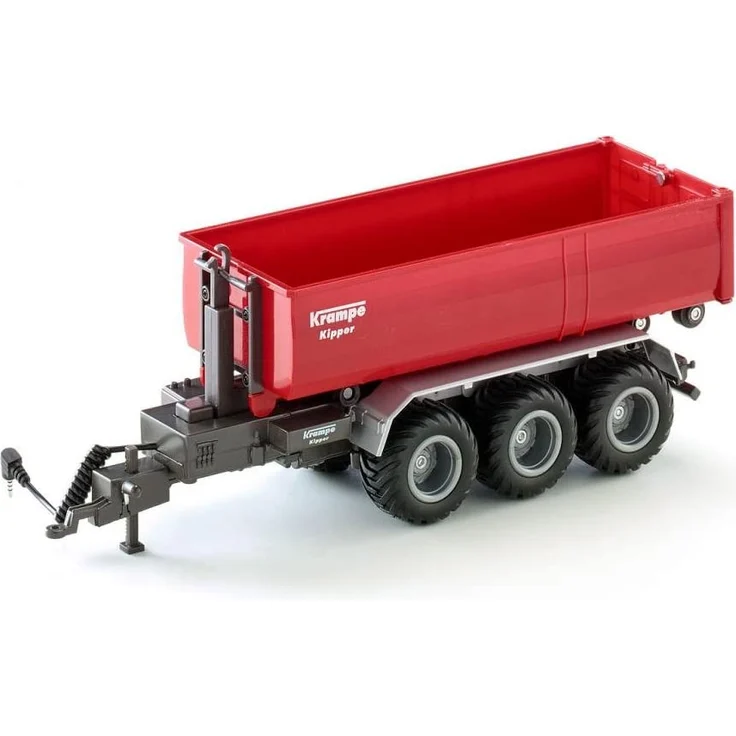 Siku 6786, 3-Achs-Hakenliftfahrgestell mit Mulde, 1:32, Fernsteuerbar, Für Siku Control Fahrzeuge mit Anhängerkupplung, Metall/Kunststoff, Rot – Bild 1