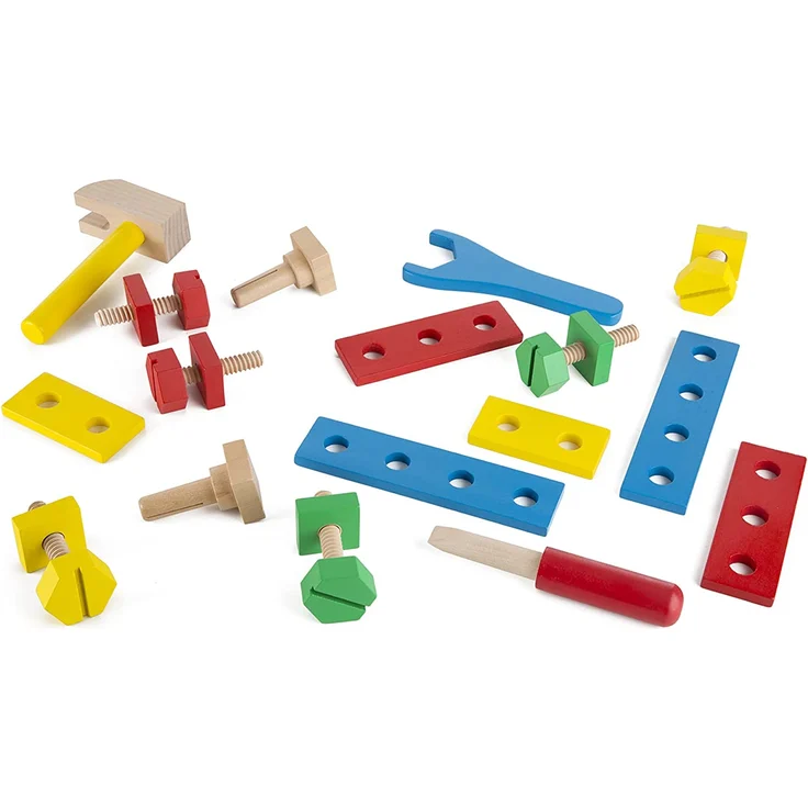 Melissa & Doug Tragbarer Werkzeugkasten aus Holz – Bild 2