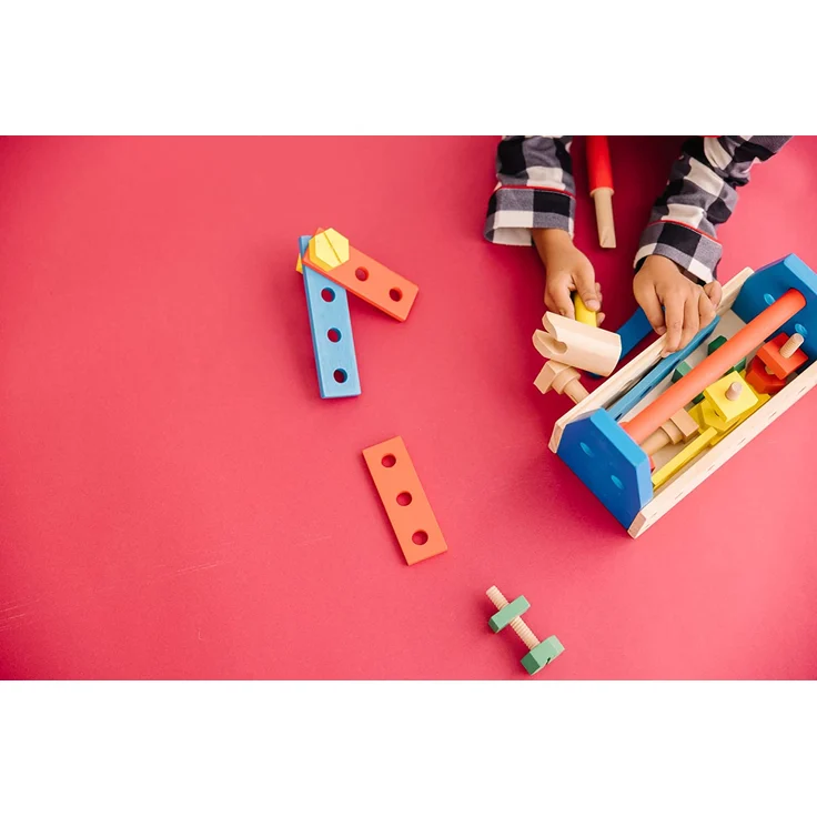 Melissa & Doug Tragbarer Werkzeugkasten aus Holz – Bild 6