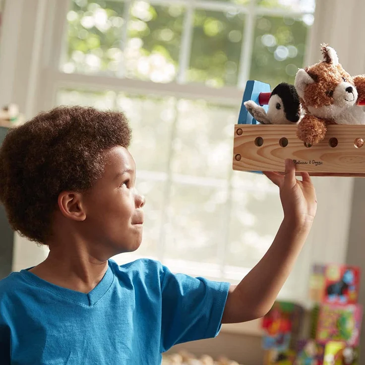 Melissa & Doug Tragbarer Werkzeugkasten aus Holz – Bild 5