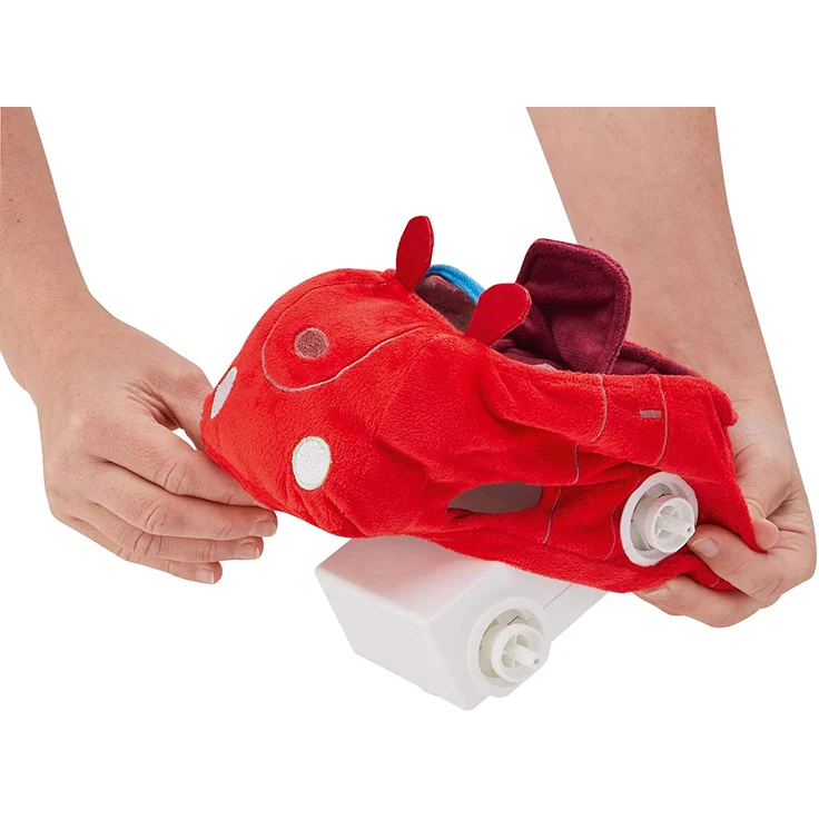 Revellino 23203 Mein erstes RC Car mit Peppa Wutz und Pappa Pig, 40MHz Fernsteuerung, für Kinder ab 2 Jahren PeppaPig ferngesteuertes Auto aus Plüsch, zum Spielen und Kuscheln, rot – Bild 8