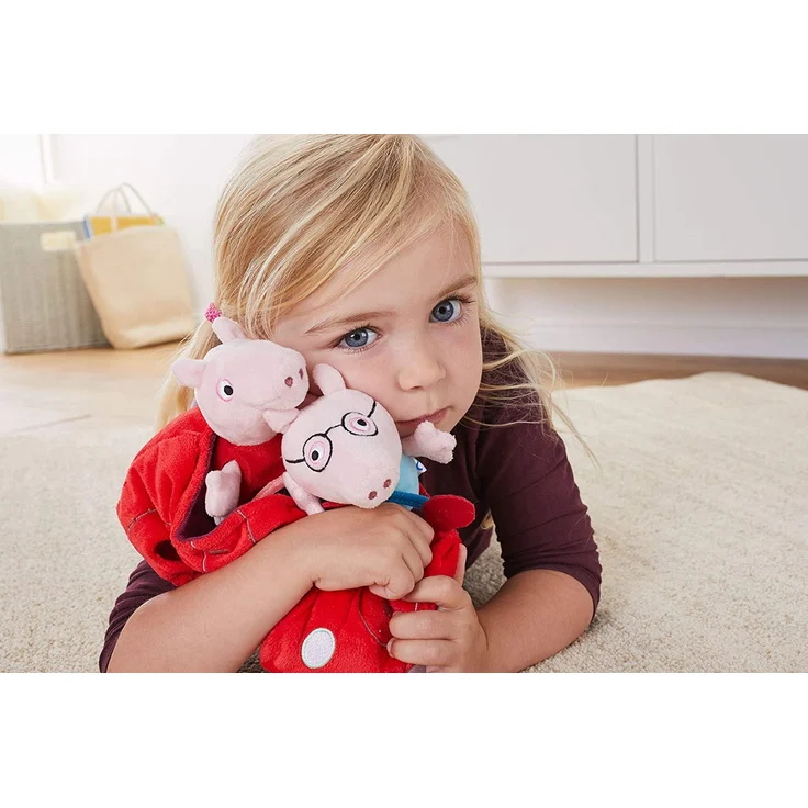 Revellino 23203 Mein erstes RC Car mit Peppa Wutz und Pappa Pig, 40MHz Fernsteuerung, für Kinder ab 2 Jahren PeppaPig ferngesteuertes Auto aus Plüsch, zum Spielen und Kuscheln, rot – Bild 6