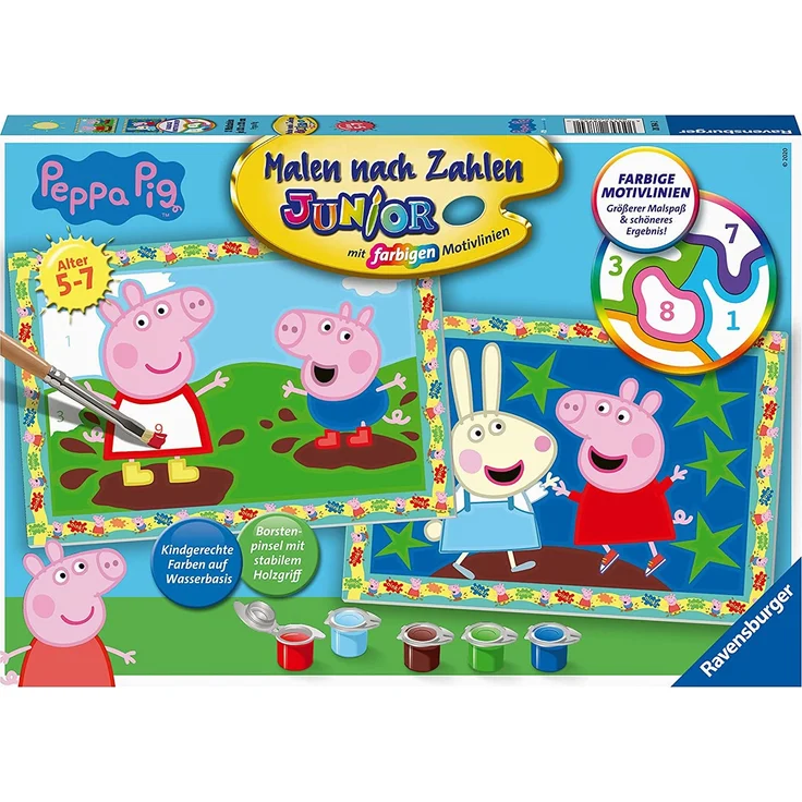 Ravensburger Malen nach Zahlen Malset junior Peppa Pig – Bild 1