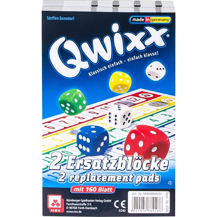 Qwixx - 2 Ersatzblöcke - Preisvergleich