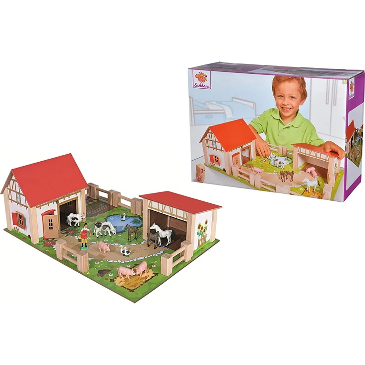 spielset Bauernhof Junior 36 x 51 cm Holz 26-teilig – Bild 6