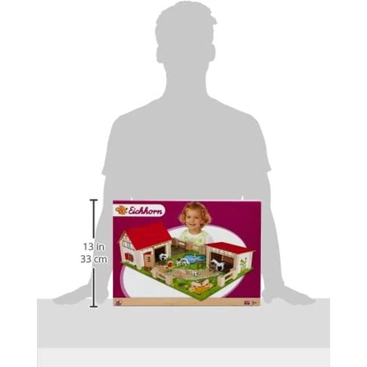 spielset Bauernhof Junior 36 x 51 cm Holz 26-teilig – Bild 7