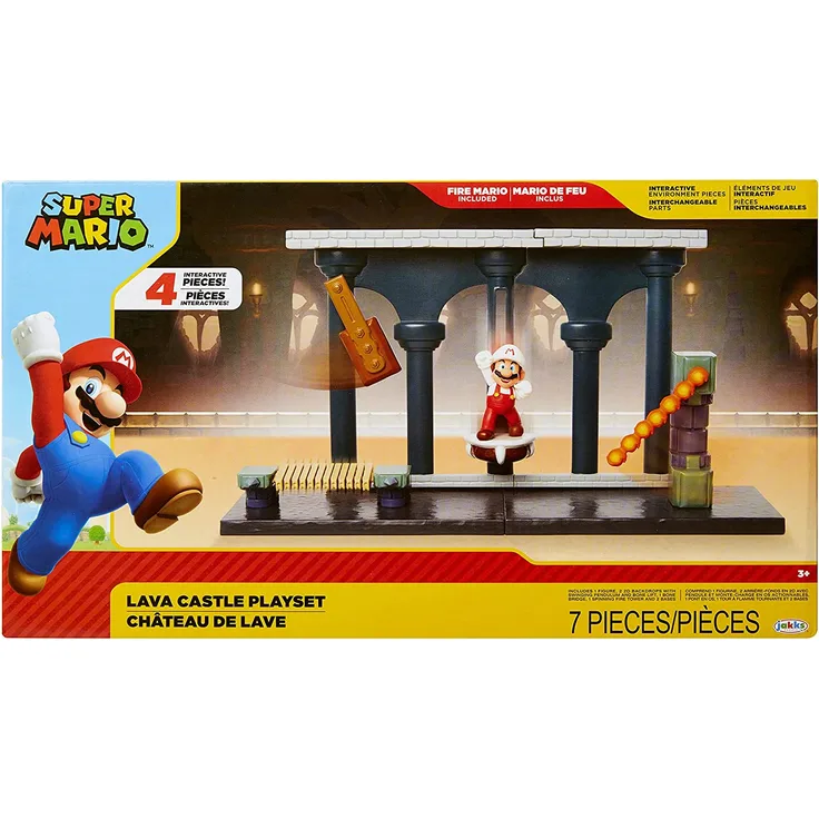 Jakks Super Mario 2. 5 Inch Lava Castle Playset