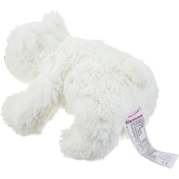 Warmies® Wärmekissen/Stofftier'Eisbär' herausnehmbare Hirse Lavendelfüllung 35cm 700g – Bild 2