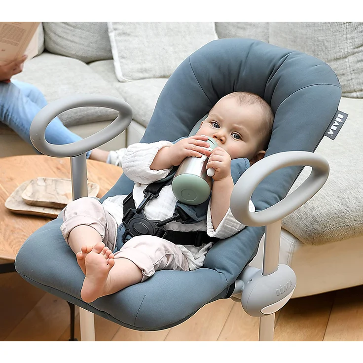 Béaba - Trinklernbecher - 2 in 1 Babyflasche - Kindertasse mit Strohhalm - 100% dicht - Leicht zu öffnen - Abnehmbare Griffe -Tritan und Silikon - 250 ml - Salbeigrün – Bild 4