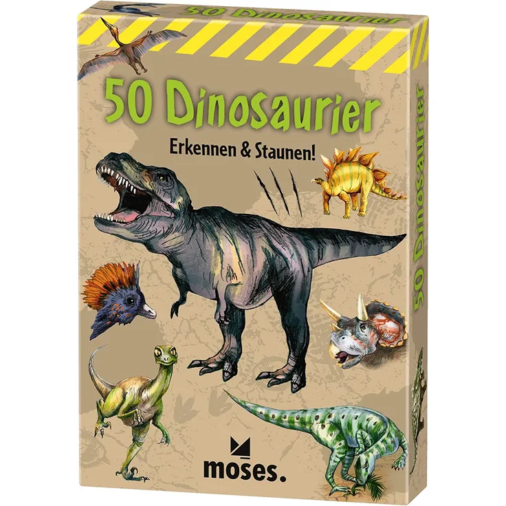 50 Dinosaurier: Erkennen & Staunen!