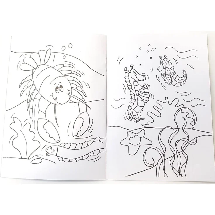 Libetui 8 Malbücher Meerestiere Kindermalbuch Meer Mini Malbuch Größe b6 17,6 x12,5cm Mitgebsel Kinderparty Hochzeit Geschenk Kindergeburtstag Hort Kita Malbuch Unterwasserwelt – Bild 2