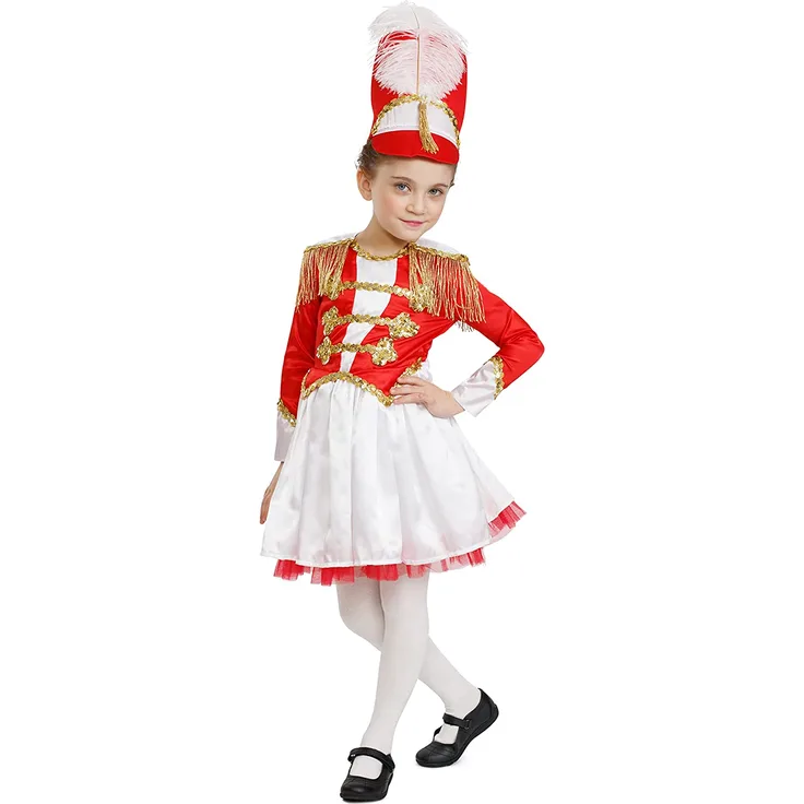Dress Up America Majorettenmädchen Schickes Marschkapellen-Trommel-Outfit