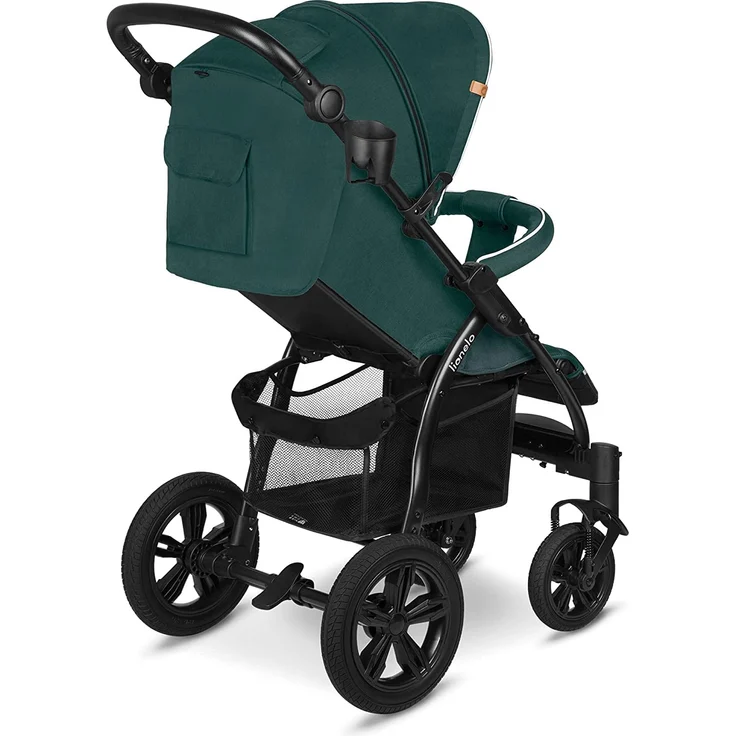 LIONELO Annet Tour Kinderwagen bis 22 kg, verstellbarer Griff, zusammenklappbar, verstellbare Rückenlehne bis zur Liegeposition, wartungsfreie Räder, XXL-Verdeck, 5-Punkt-Gurt, Einkaufskorb - Preisvergleich – Bild 9