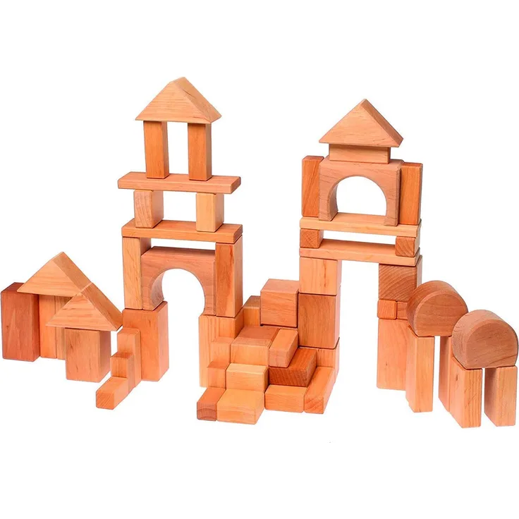 Grimms 10100 Geo-Kl�tze natur 60 Teile